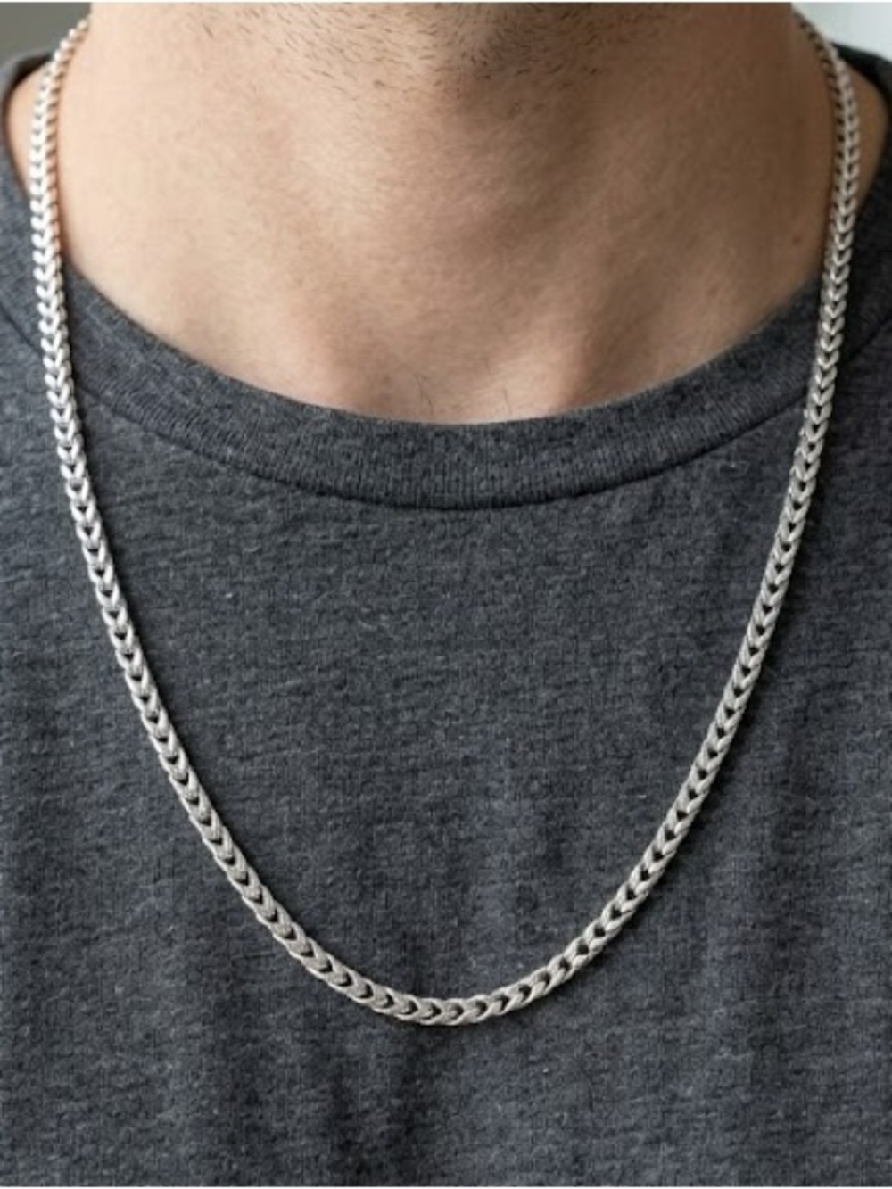 Sterling Silver Curb Chain Necklace - Classic Silver